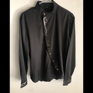 Asymmetrical Button Down Shirt